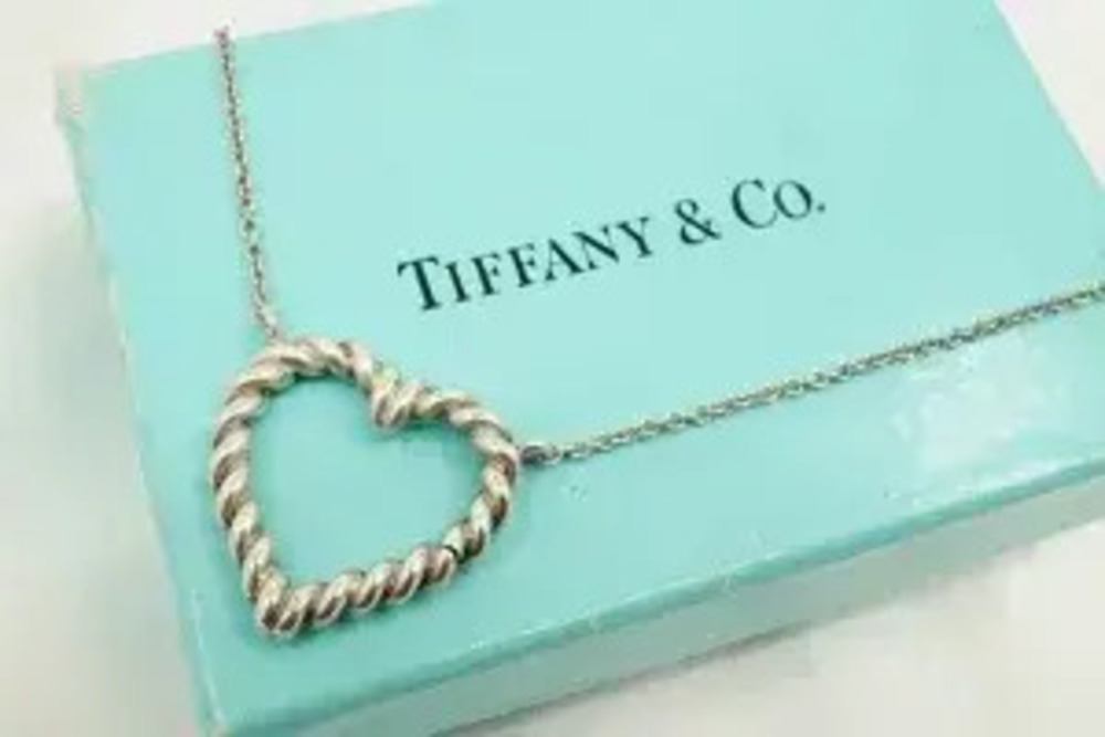 Tiffany Co Twist Heart Necklace Sterling Silver